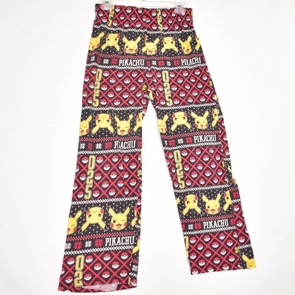 Pokemon Pajama Pants Pikachu 025 Size Small - Picture 1 of 6